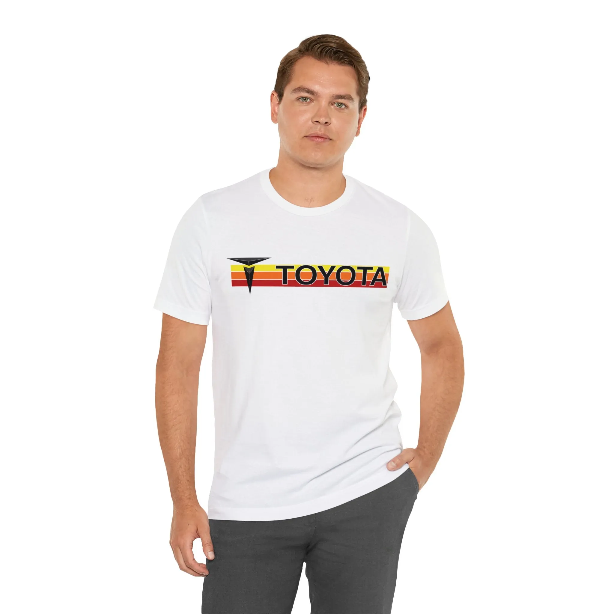 3 Stripe T Old School Design Fitted Short Sleeve T shirt - Reefmonkey