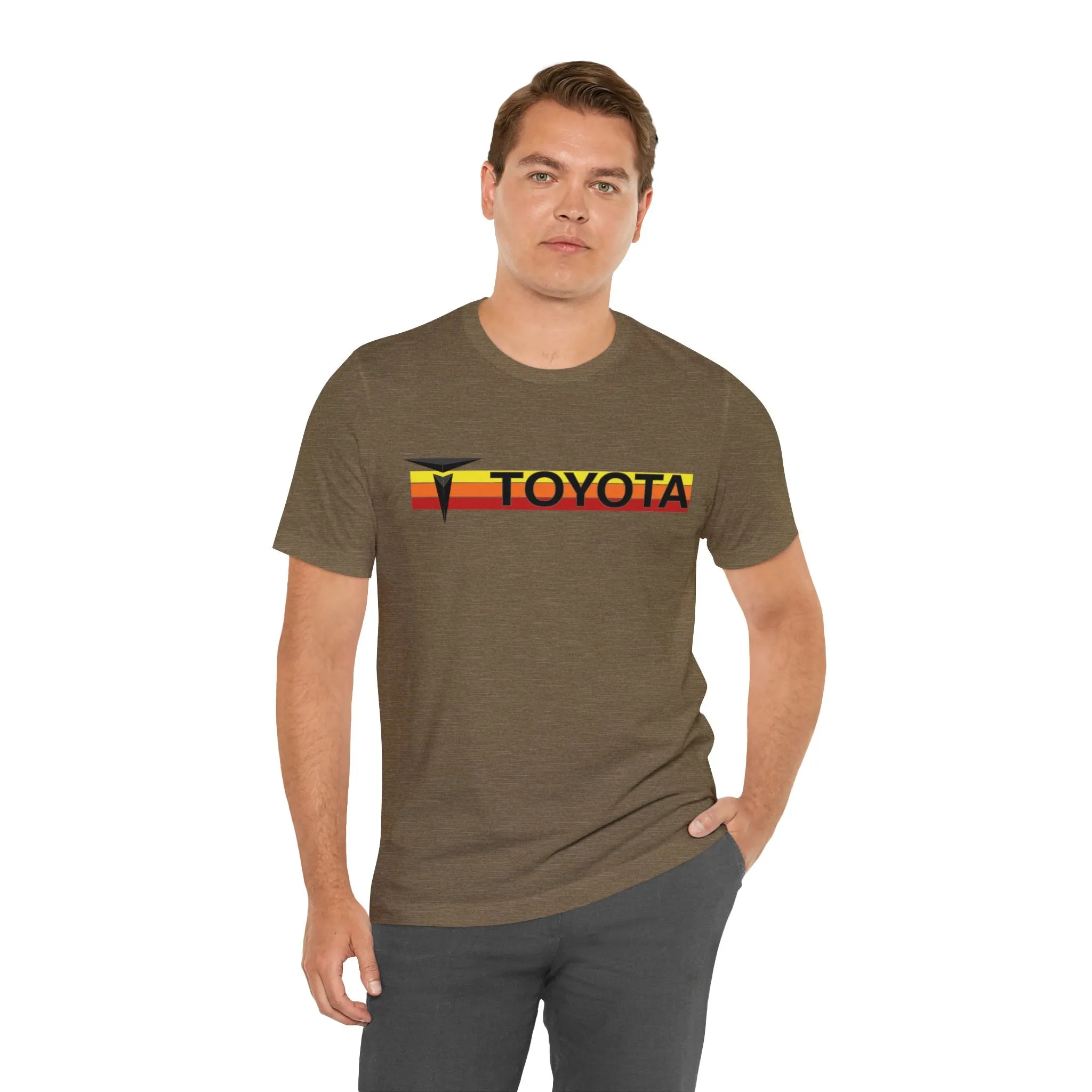 3 Stripe T Old School Design Fitted Short Sleeve T shirt - Reefmonkey