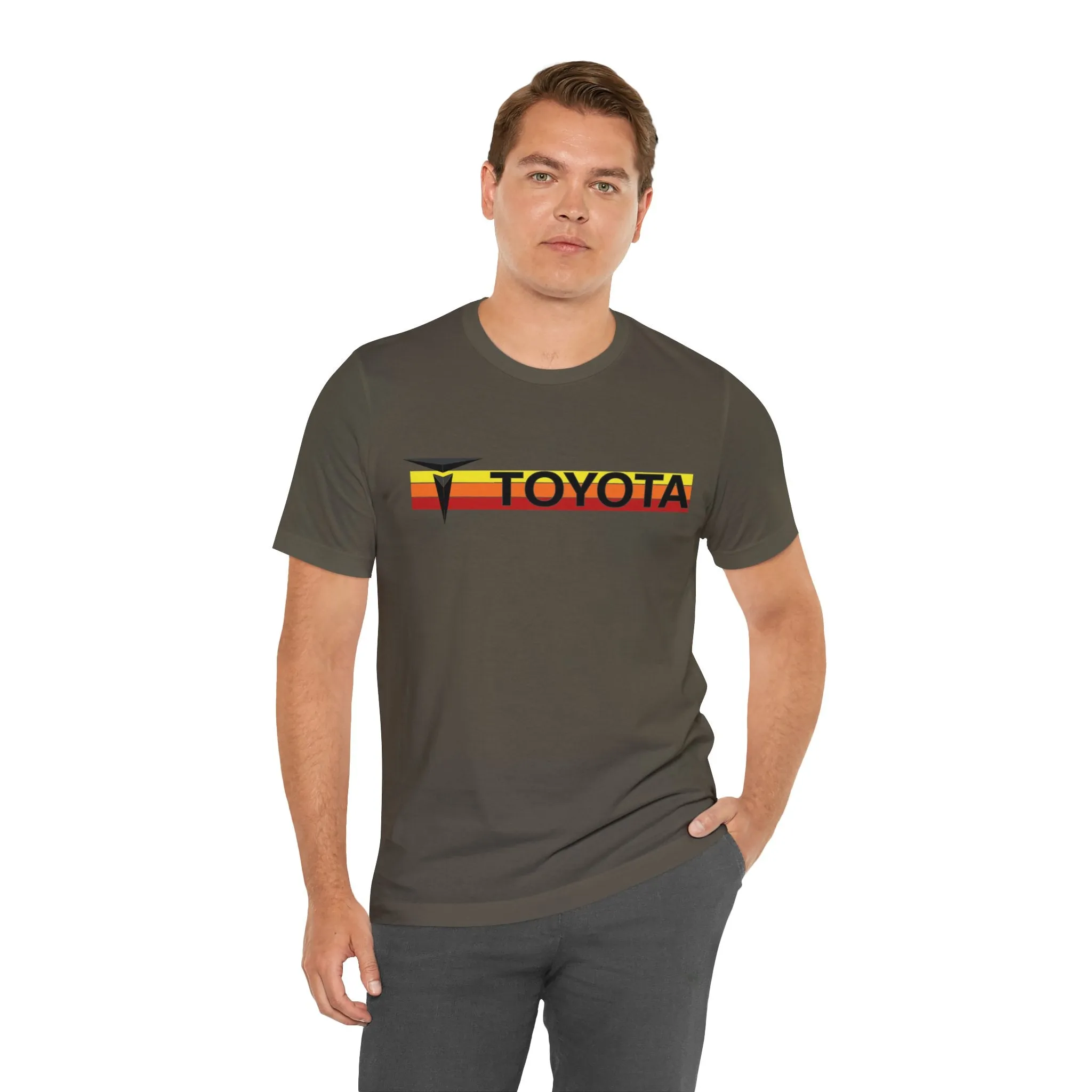 3 Stripe T Old School Design Fitted Short Sleeve T shirt - Reefmonkey