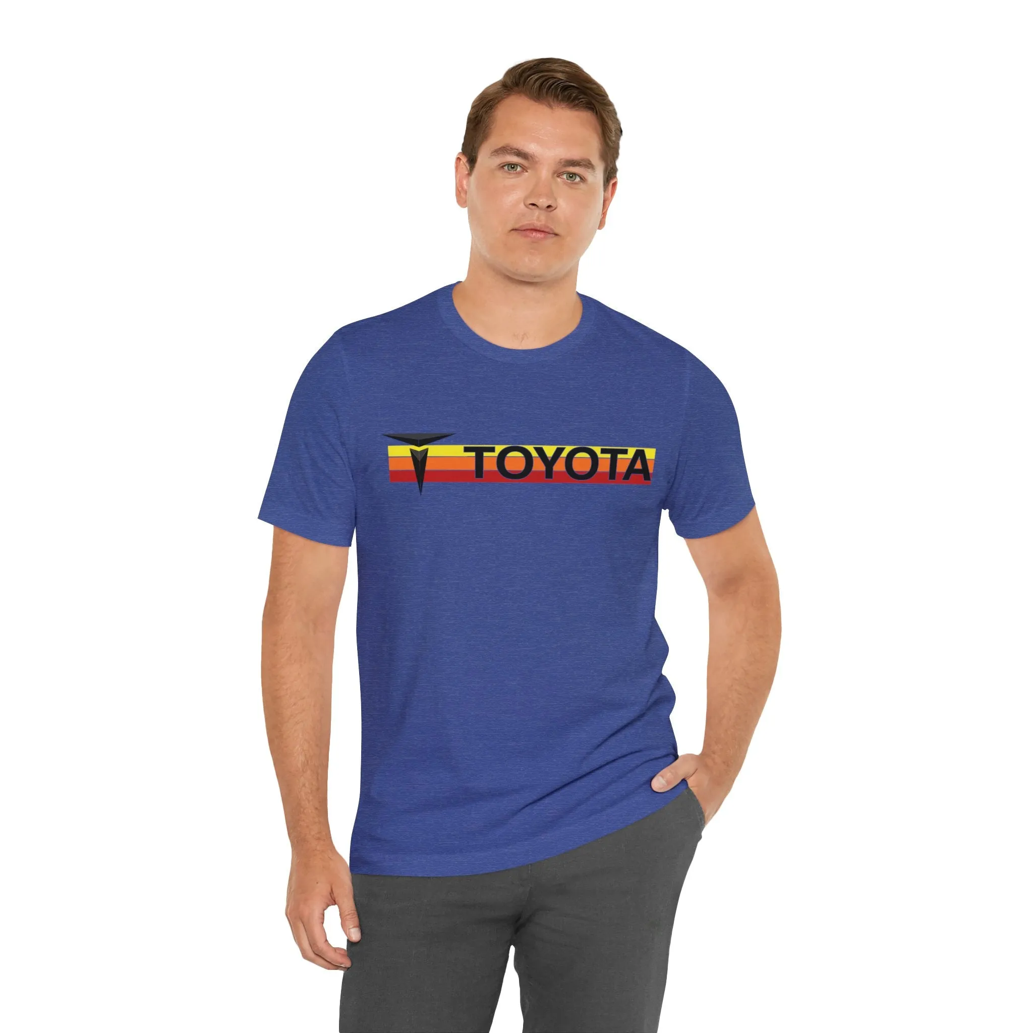 3 Stripe T Old School Design Fitted Short Sleeve T shirt - Reefmonkey