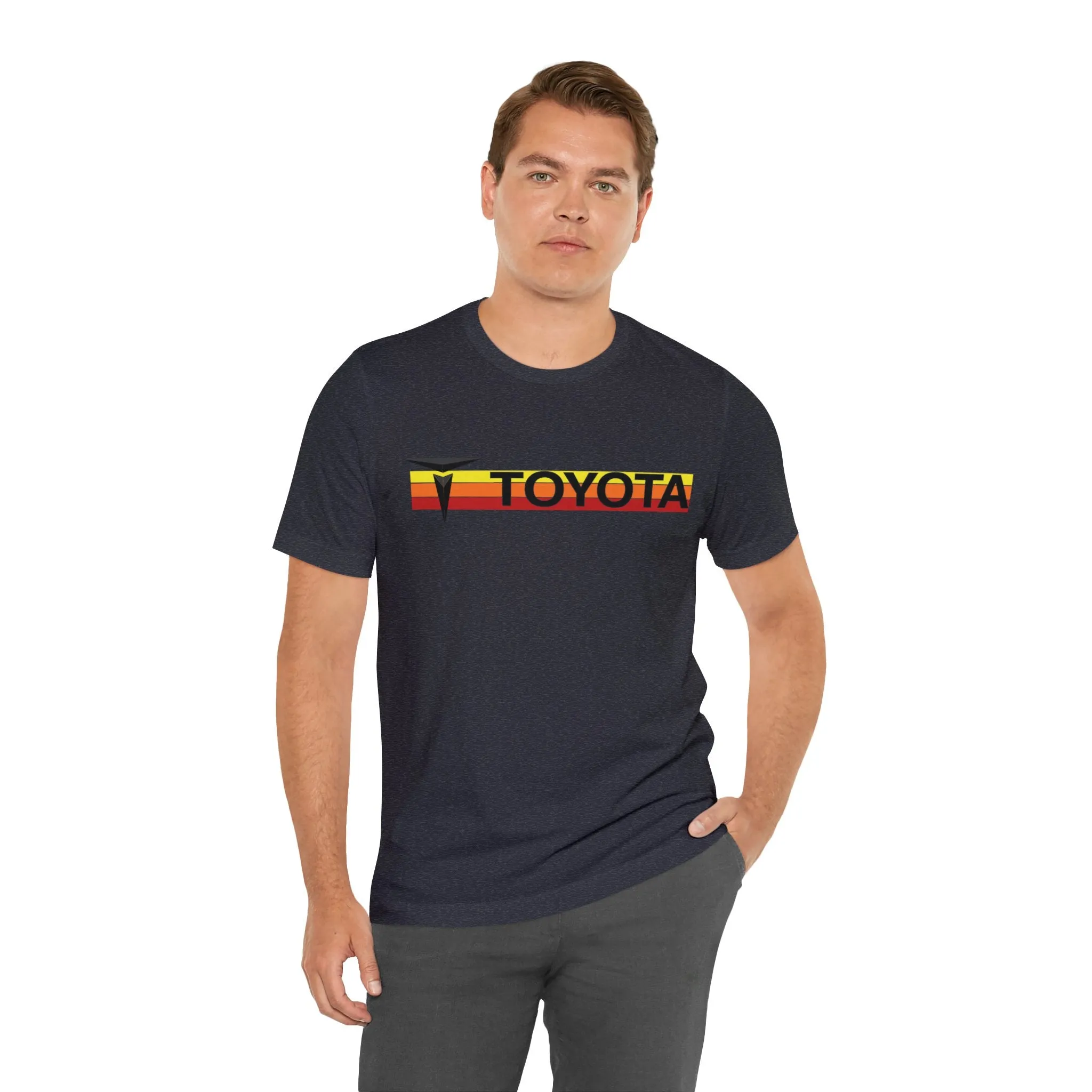 3 Stripe T Old School Design Fitted Short Sleeve T shirt - Reefmonkey