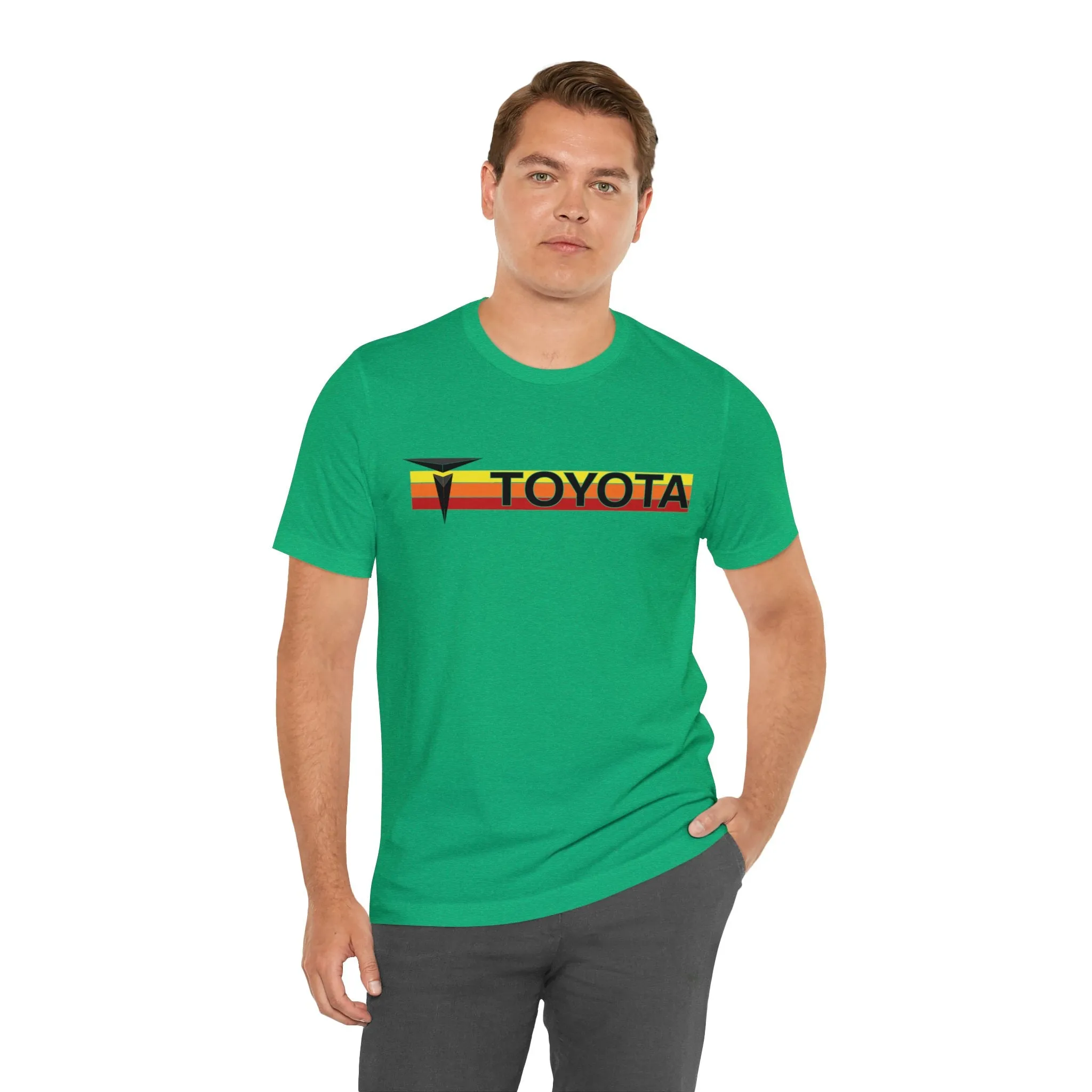 3 Stripe T Old School Design Fitted Short Sleeve T shirt - Reefmonkey