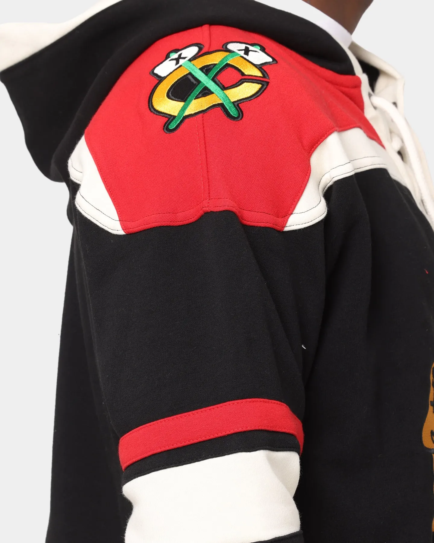 47 Brand Chicago Blackhawks NHL Lacer Hoodie Jet Black/Red