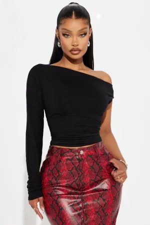 Anitta Off Shoulder Top - Black