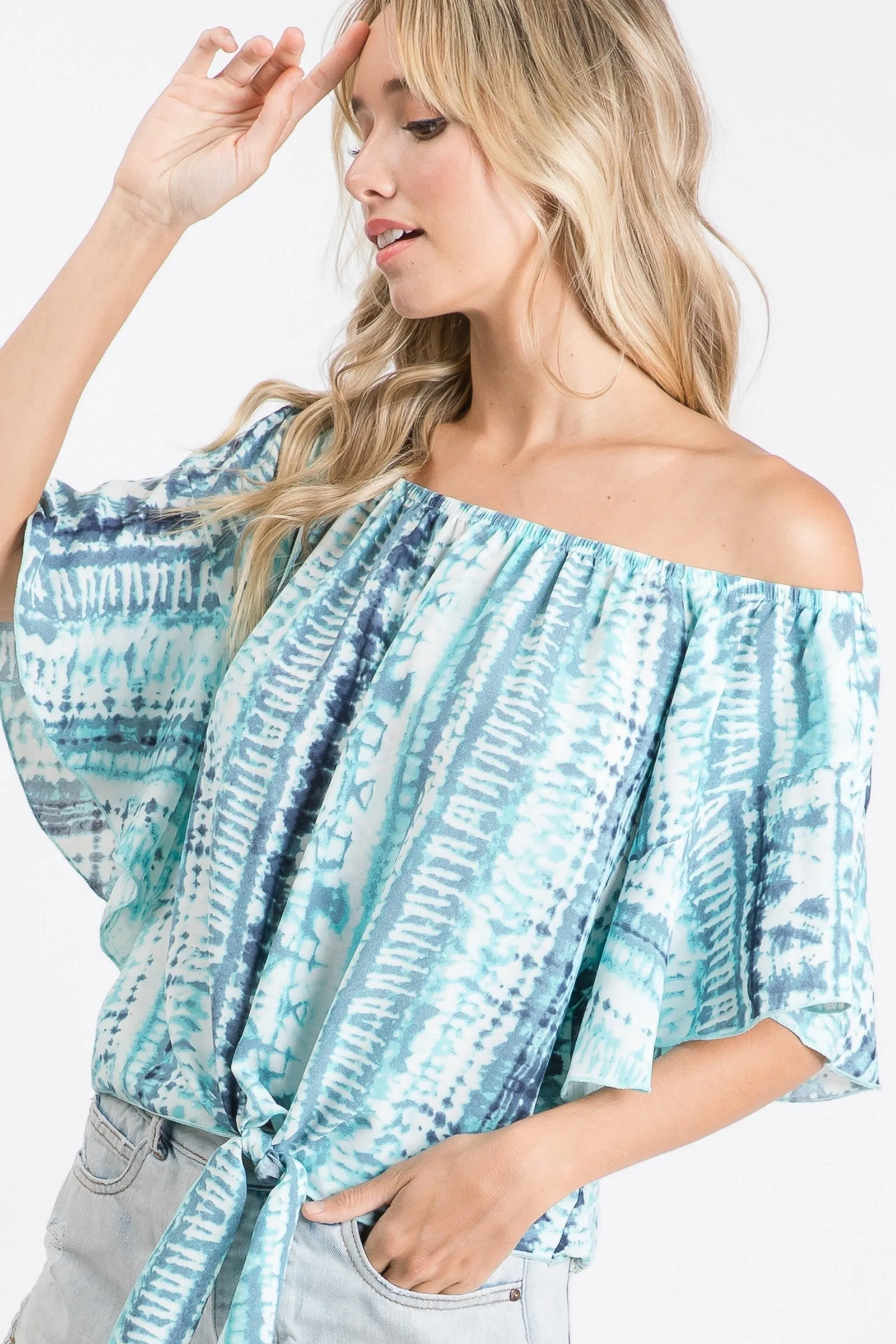 Baby Blue's Off-the-Shoulder Top