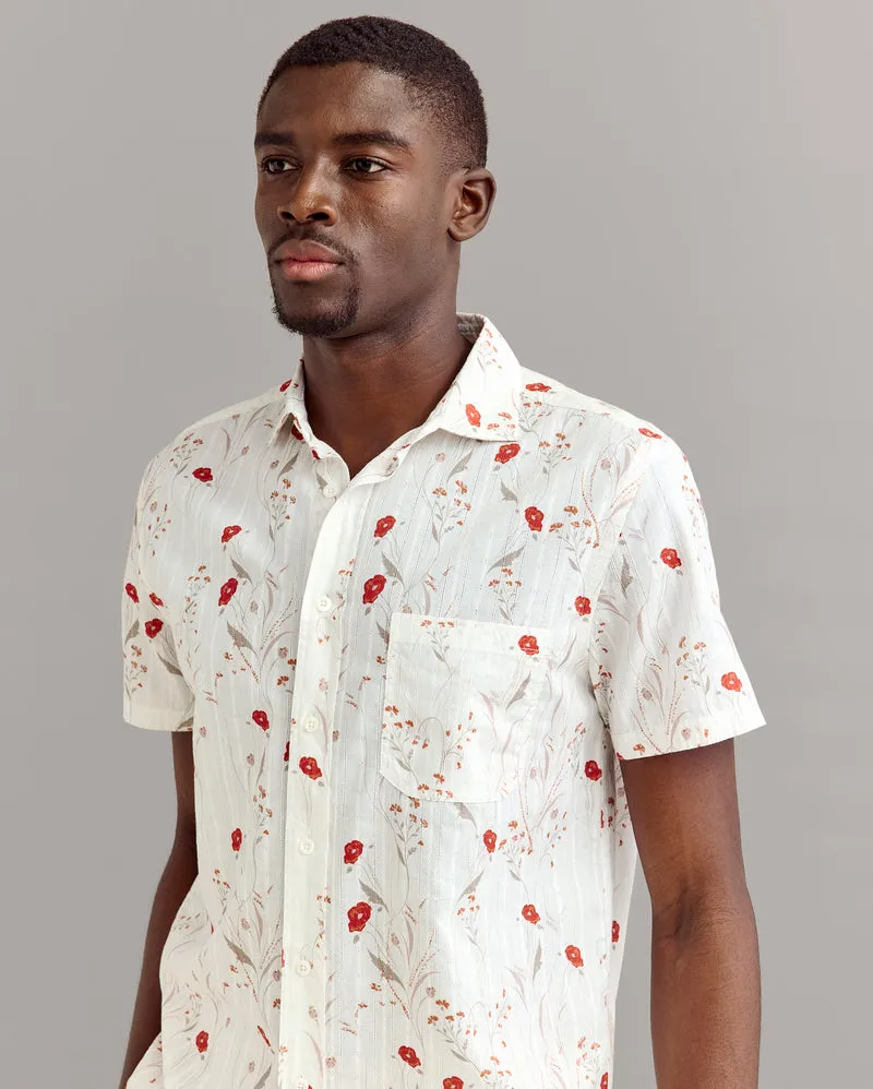 Billy Reid Short Sleeve Poppy Treme Shirt
