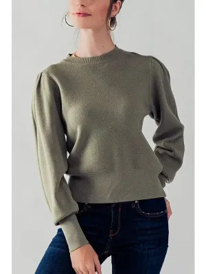 Crew Neck Rib Sweater