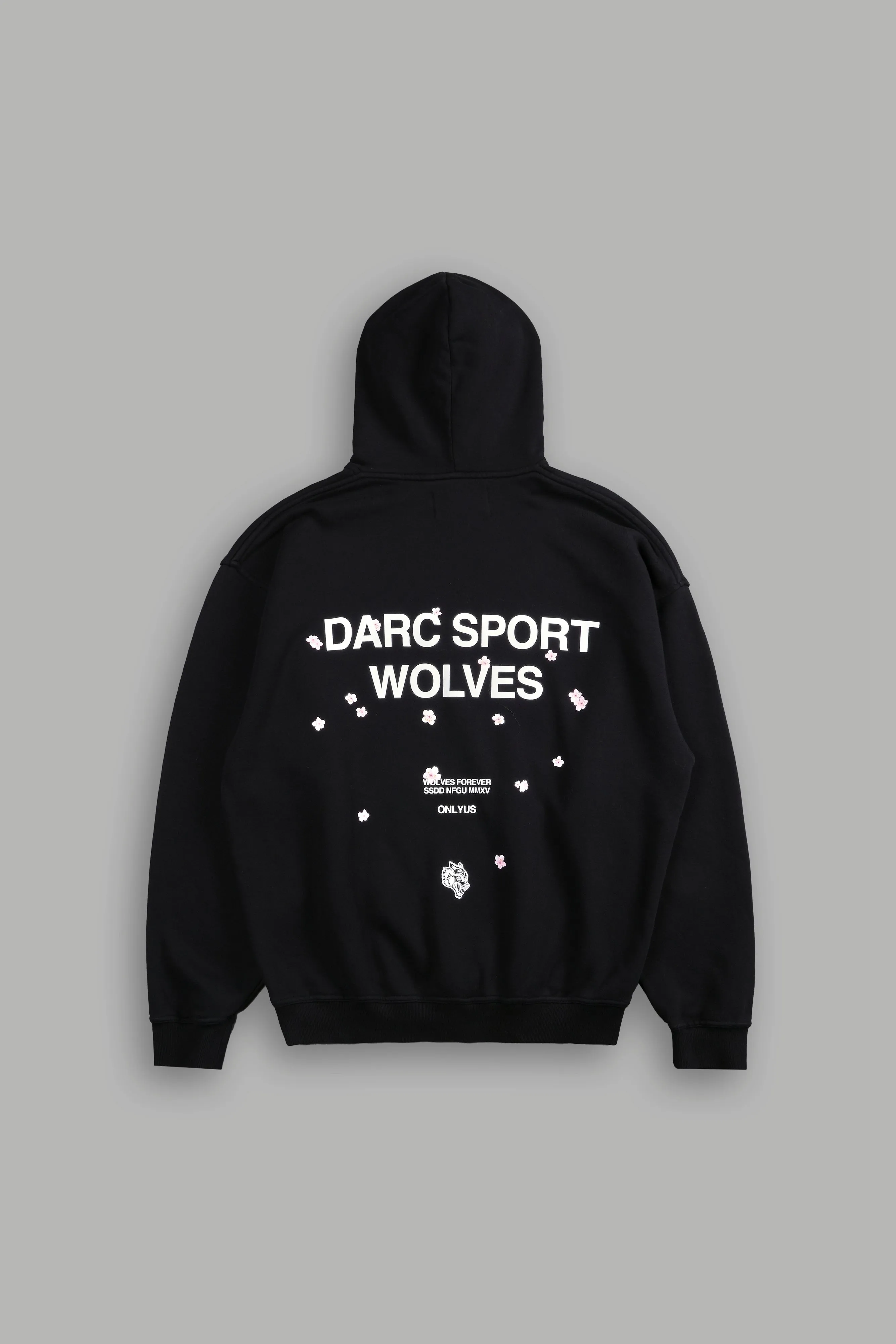 Darc Sport Wolves Blossom "Pierce" Hoodie in Black