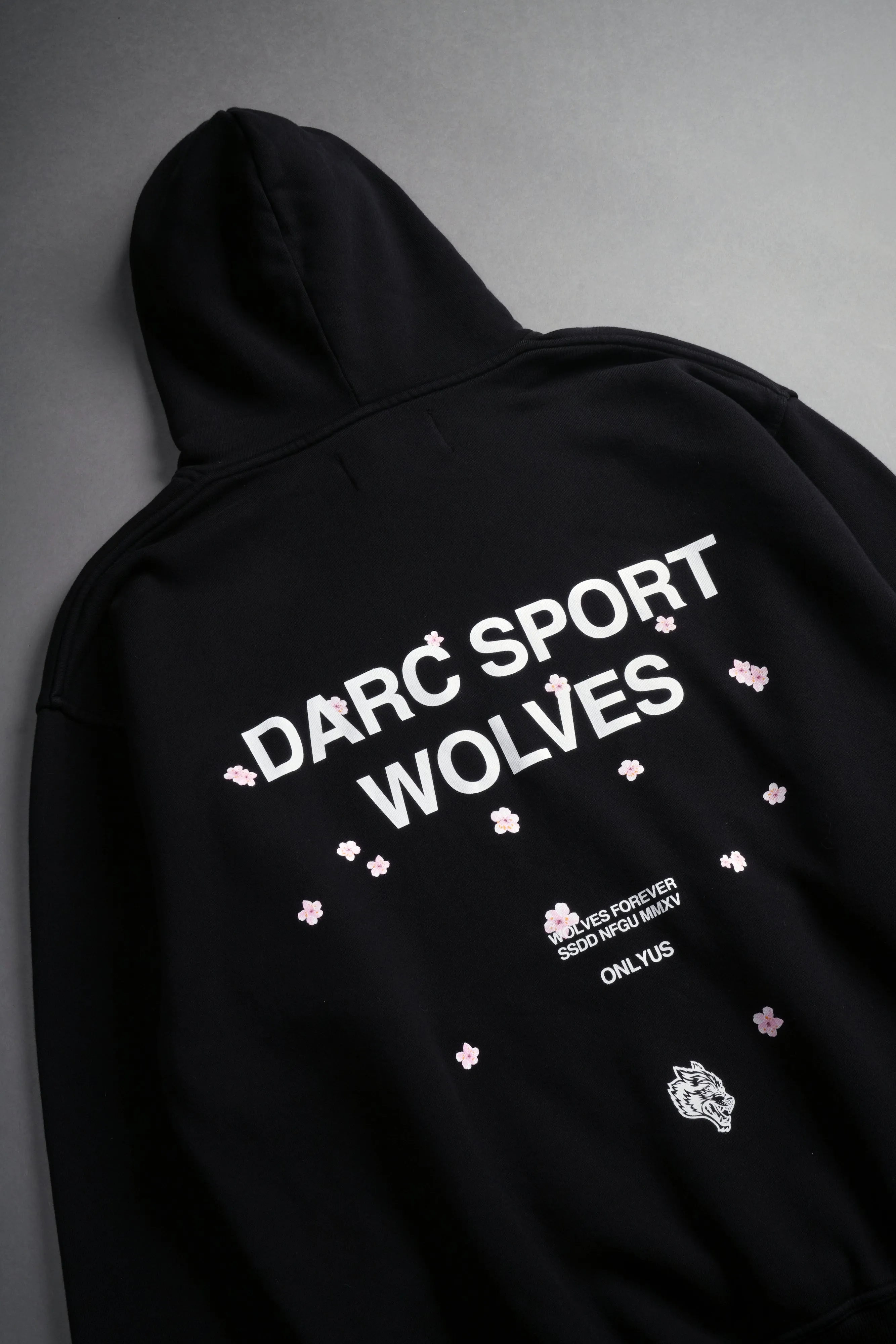 Darc Sport Wolves Blossom "Pierce" Hoodie in Black