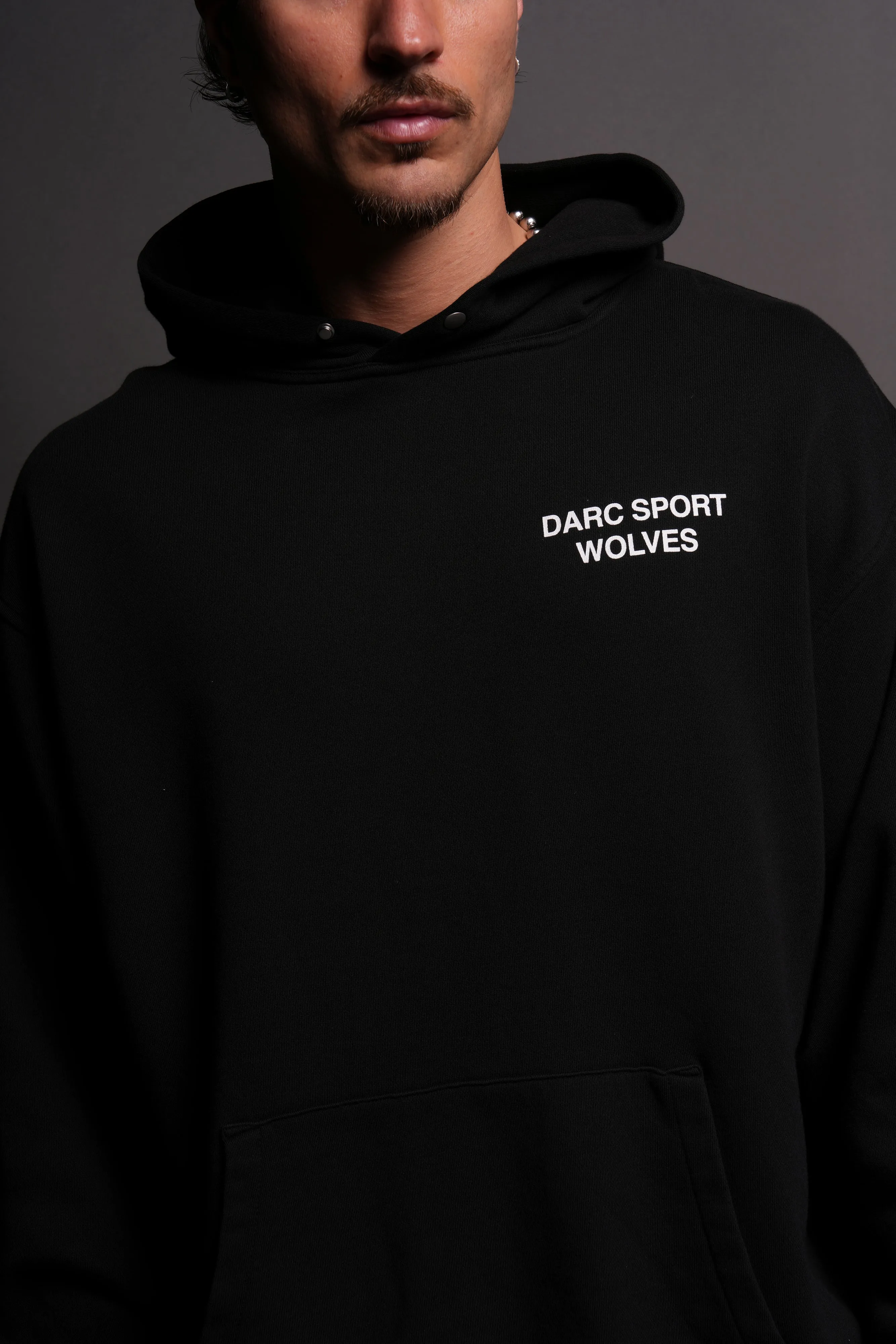 Darc Sport Wolves Blossom "Pierce" Hoodie in Black
