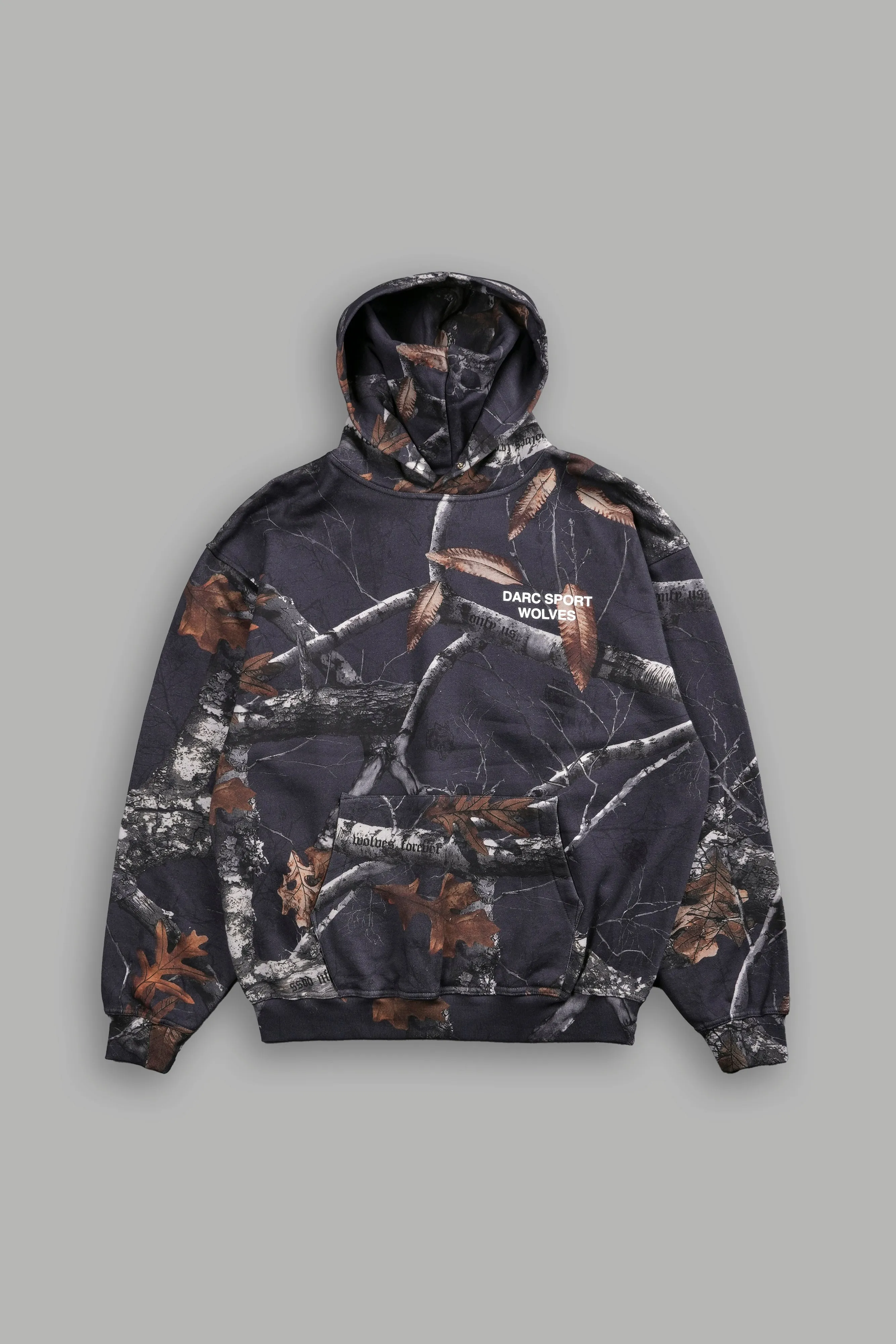 Darc Sport Wolves Blossom "Pierce" Hoodie in Storm Blue Woodland Camo