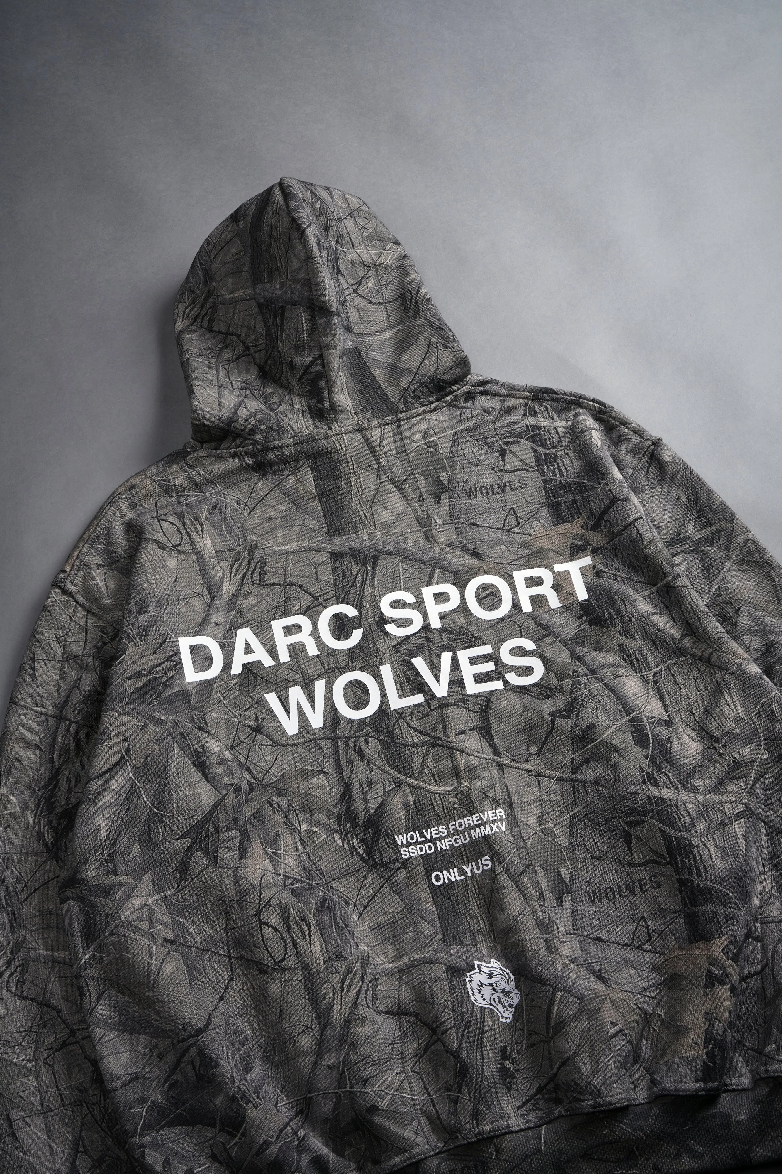 Darc Sport Wolves "Pierce" Hoodie in Driftwood Wolf Forest Camo