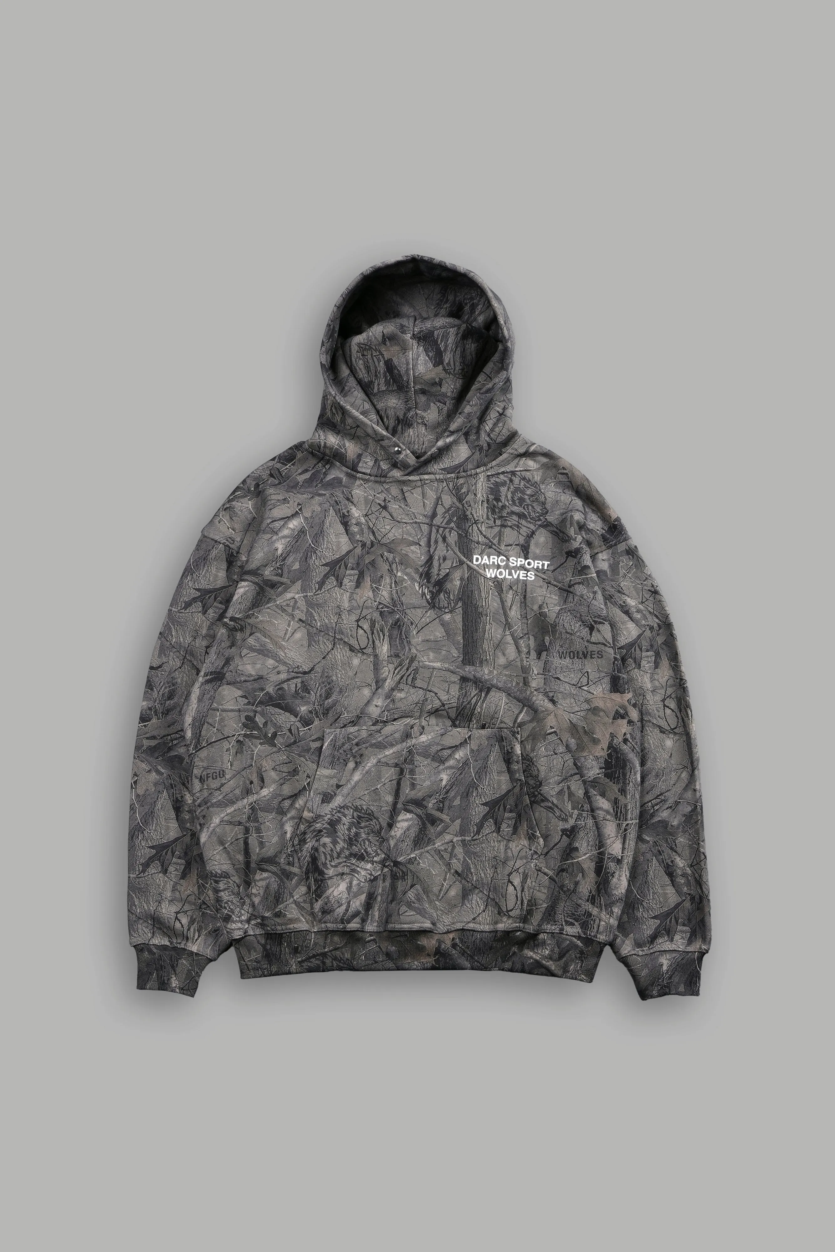 Darc Sport Wolves "Pierce" Hoodie in Driftwood Wolf Forest Camo