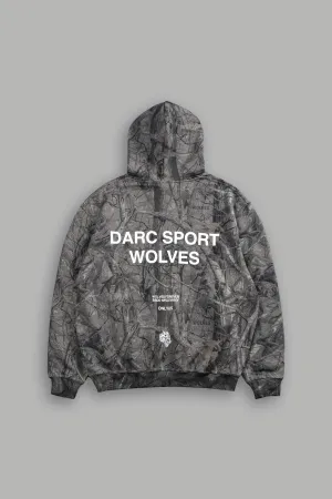 Darc Sport Wolves "Pierce" Hoodie in Driftwood Wolf Forest Camo