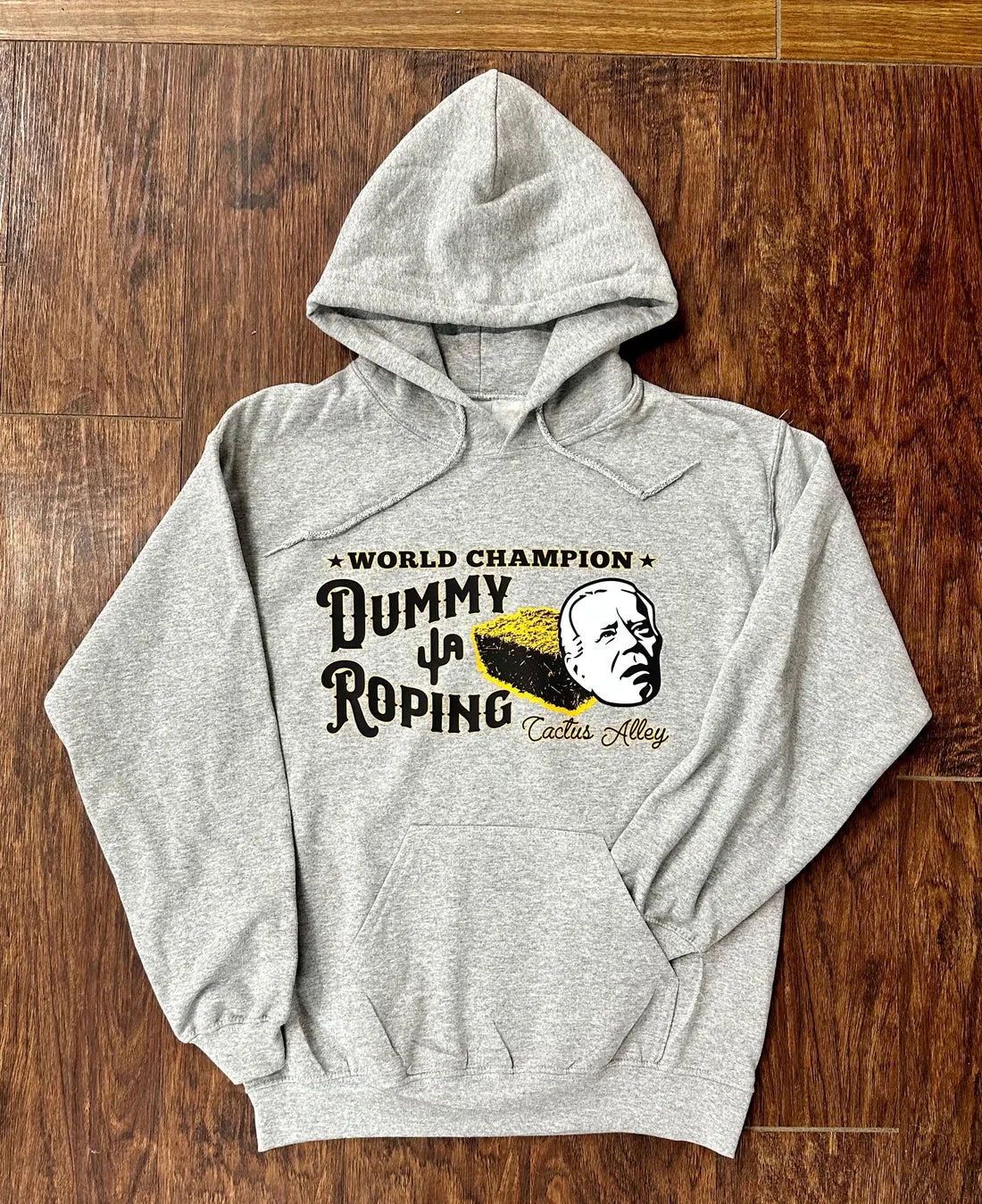 Dummy Roping" - Sport Grey Adult Hoodie
