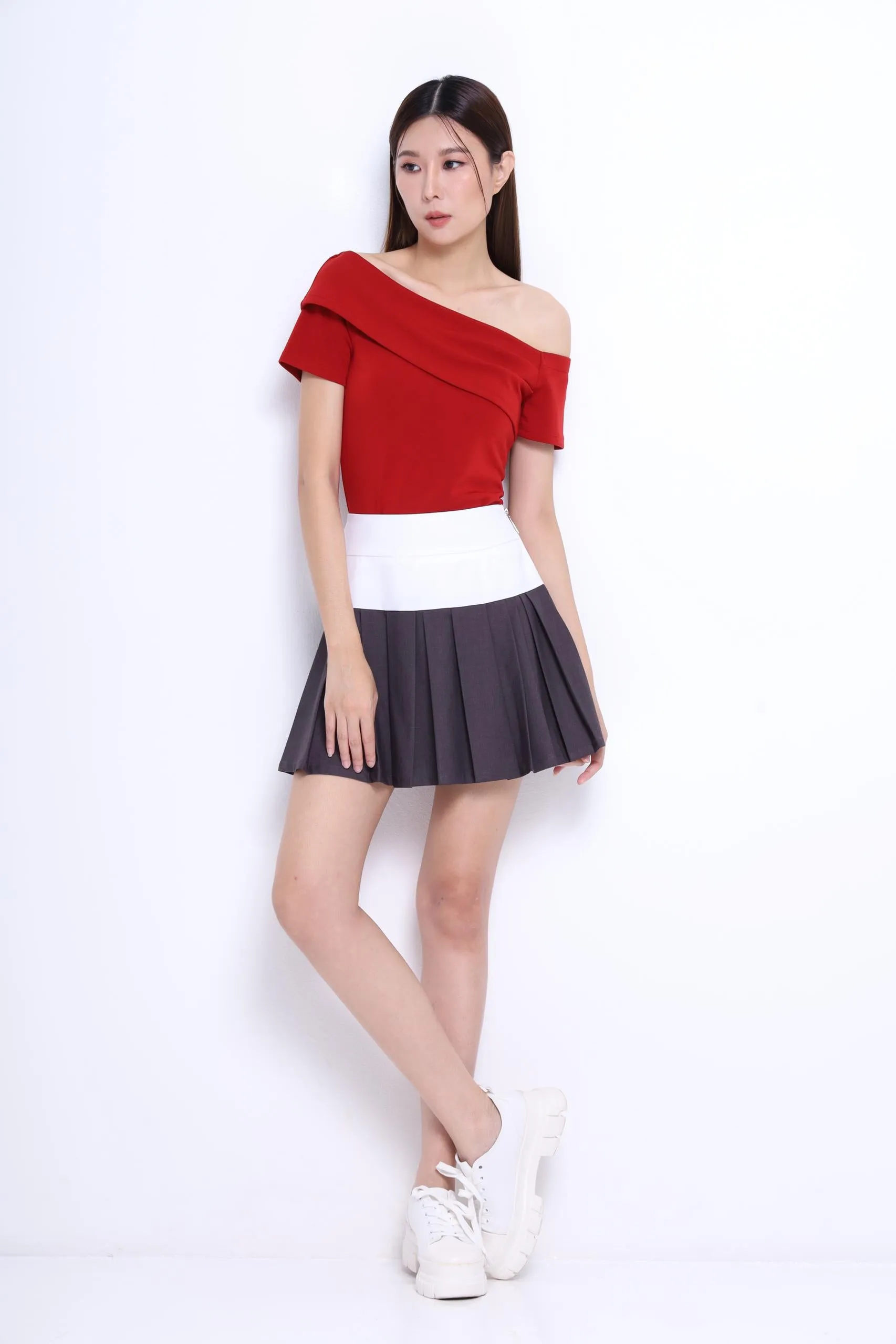 Josephine Asymmetrical Neckline Top