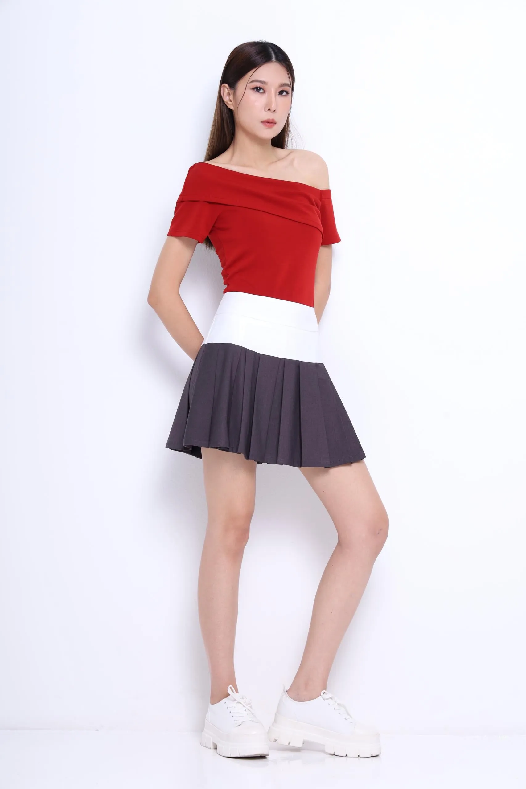 Josephine Asymmetrical Neckline Top