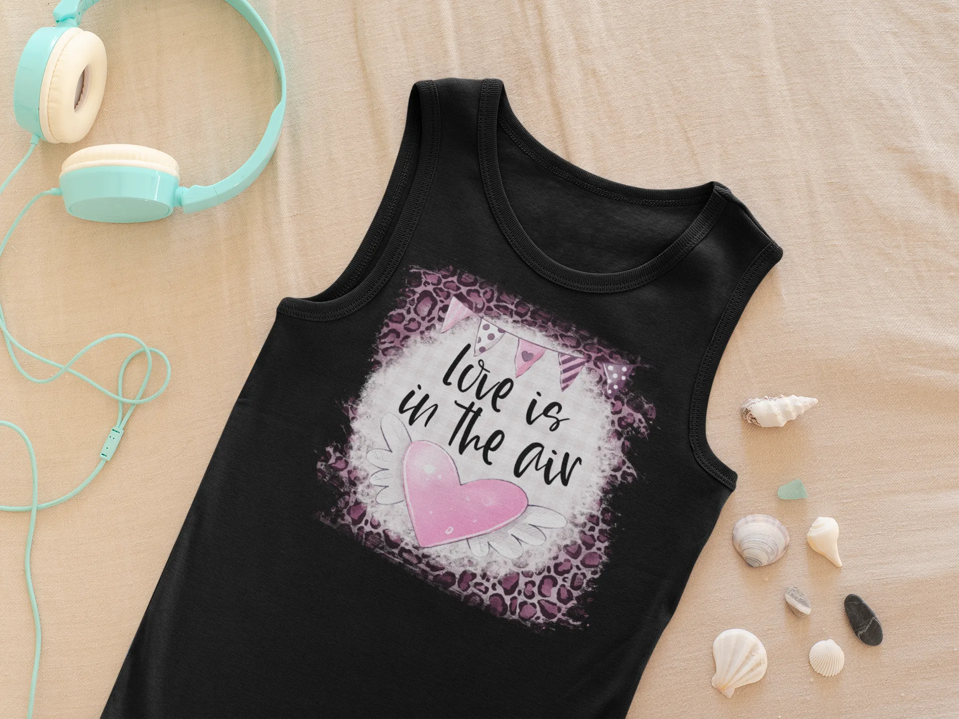 Love Is in the Air – Romantic Graphic Tank Top