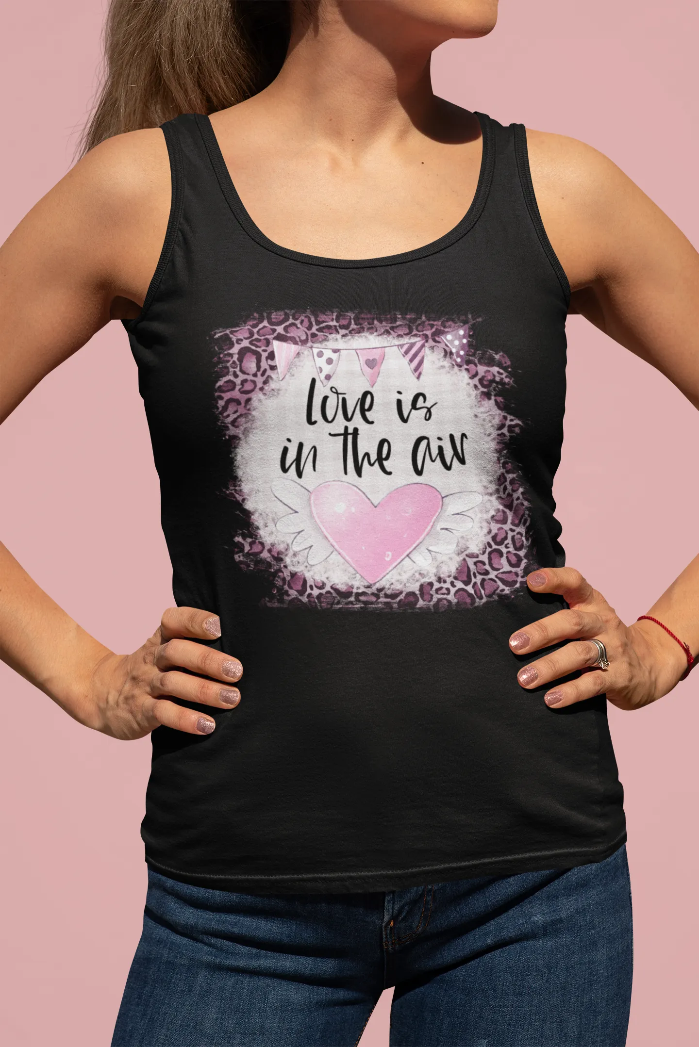 Love Is in the Air – Romantic Graphic Tank Top