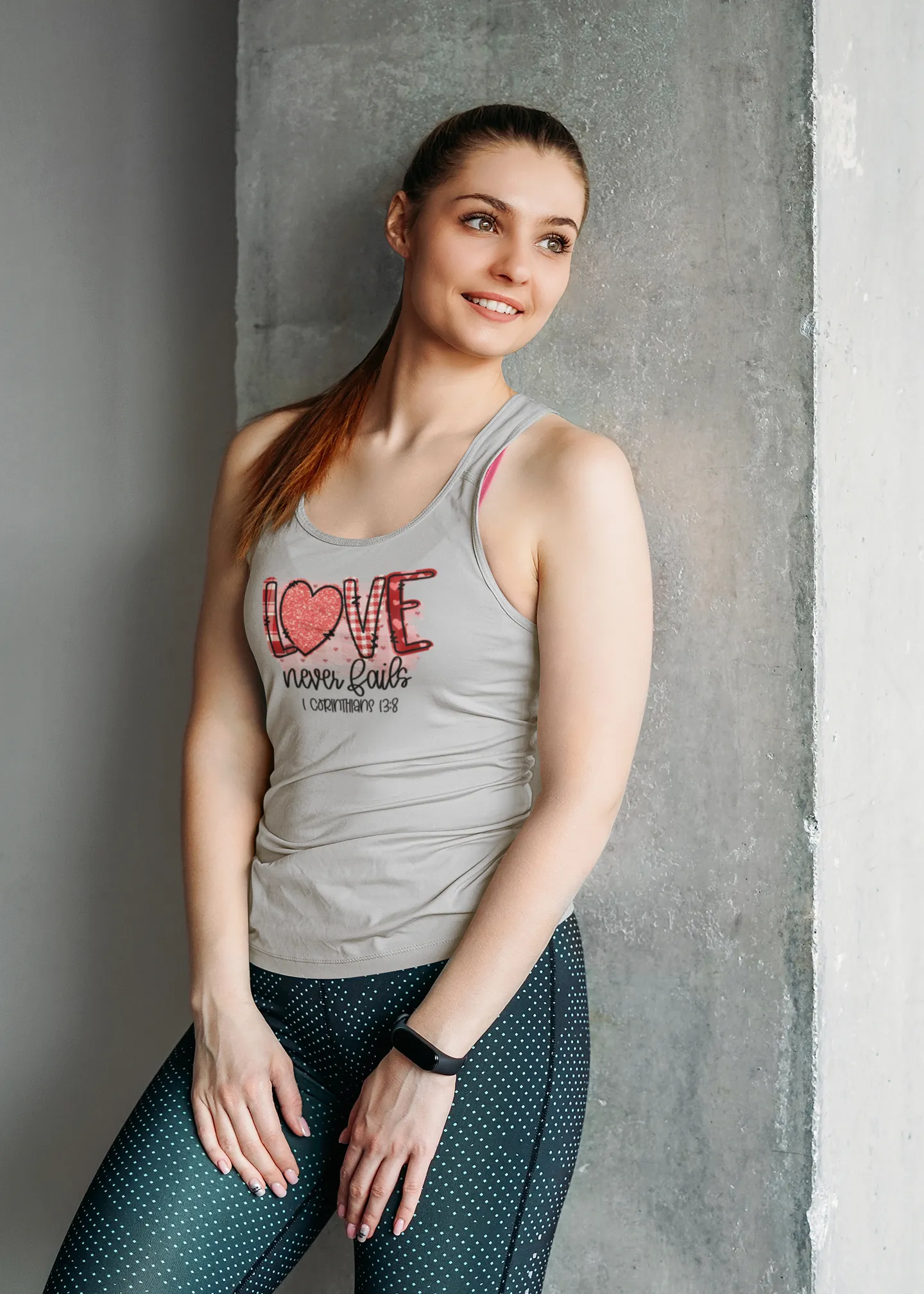 Love Never Dies – Faith-Inspired Graphic Tank Top