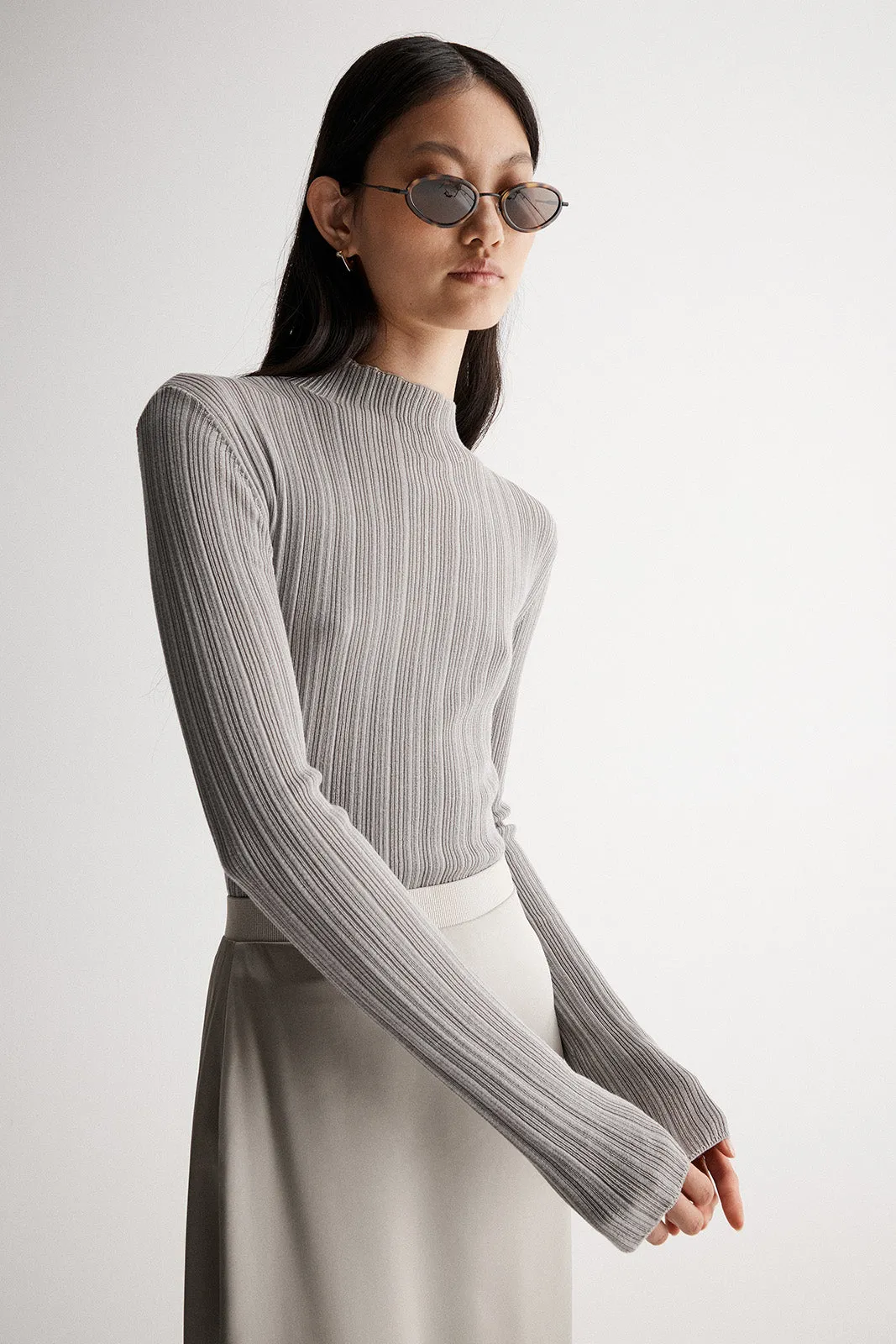 Luella Knit Top Dusty Sage