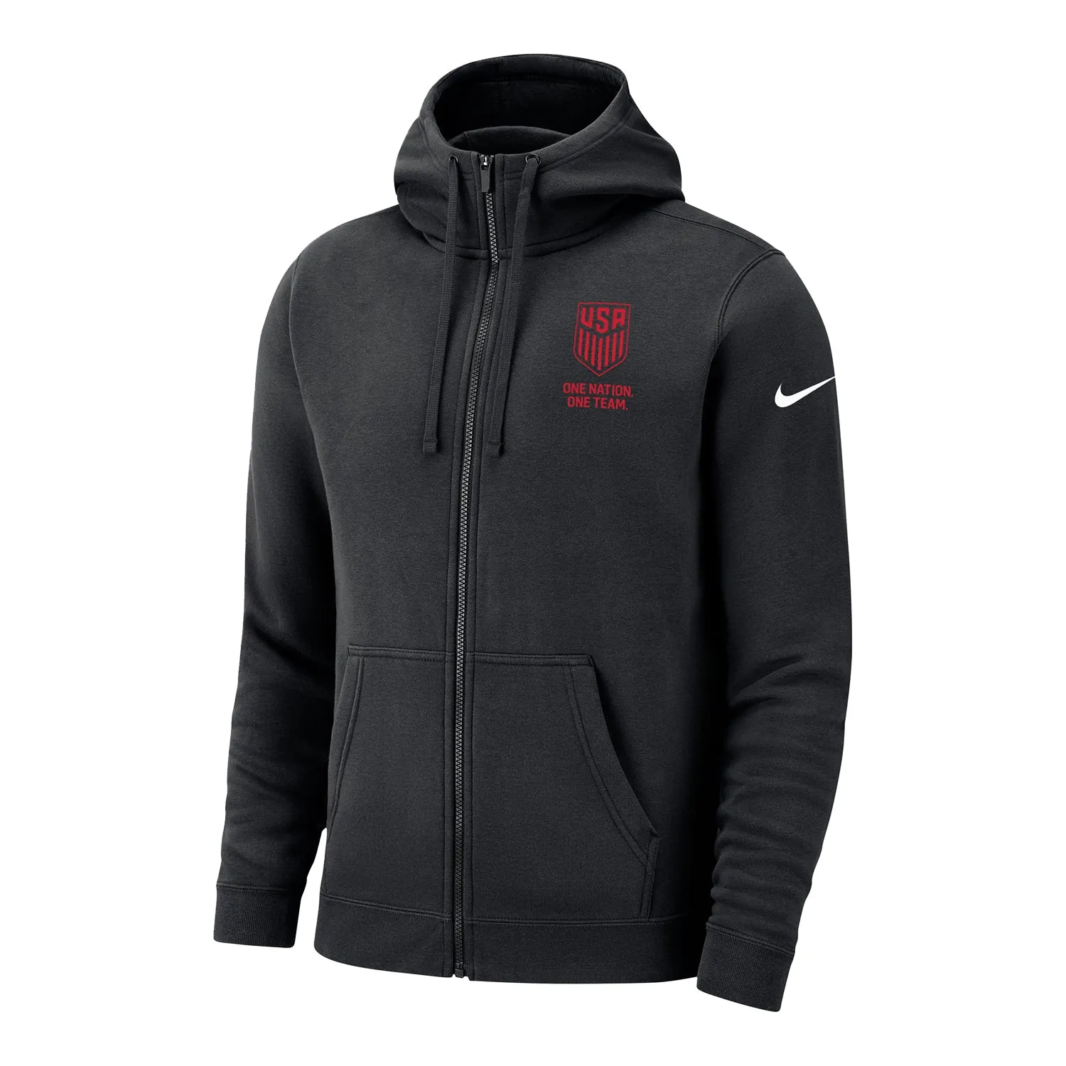 Men's Nike USMNT Full Zip Fleece Black Jacket
