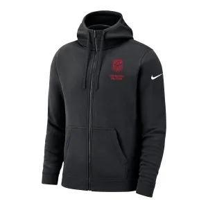 Men's Nike USMNT Full Zip Fleece Black Jacket
