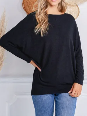Off The Shoulder Dolman Sleeve Tunic