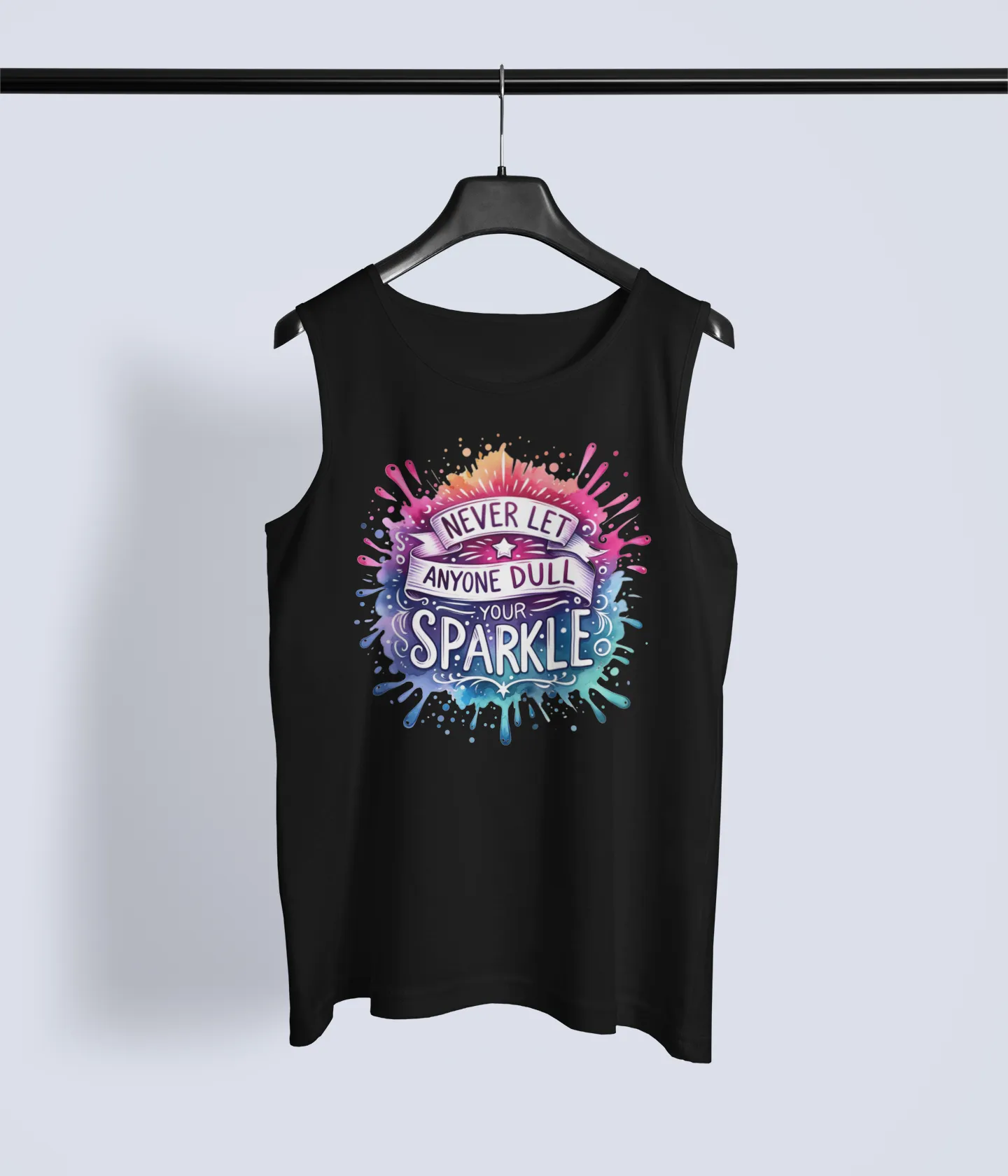 Radiate Positivity – Chic Graphic Tank Top
