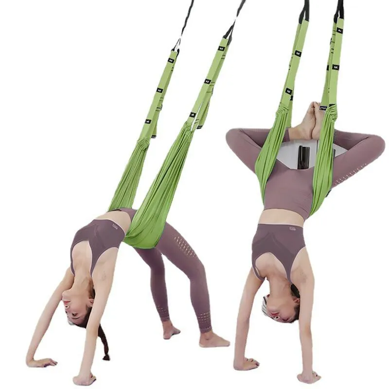 Stretch Elastic Yoga Belt Pulling Rope Inverted Rope Stretch Belt Split Lower Waist Trainer