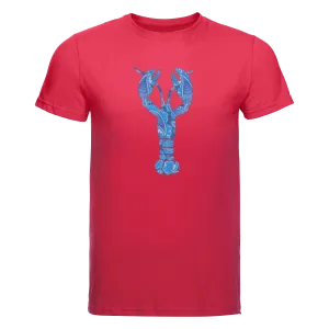 T-Shirt Big Blue Lobster Red